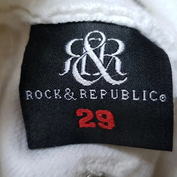 White Rock Republic 29 Bootcut Wide Leg Gold Crown Jeans - Picture 8 of 9